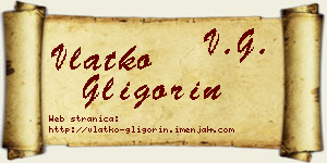 Vlatko Gligorin vizit kartica